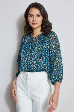 Elie Tahari Bottoms-Belted Crepe Pant