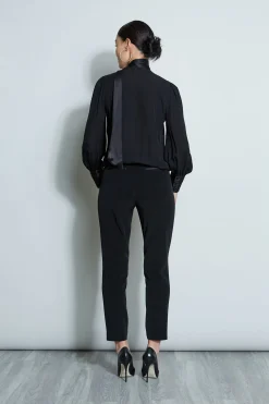 Elie Tahari Tops & Sweaters-Blouson Satin Tie Shirt