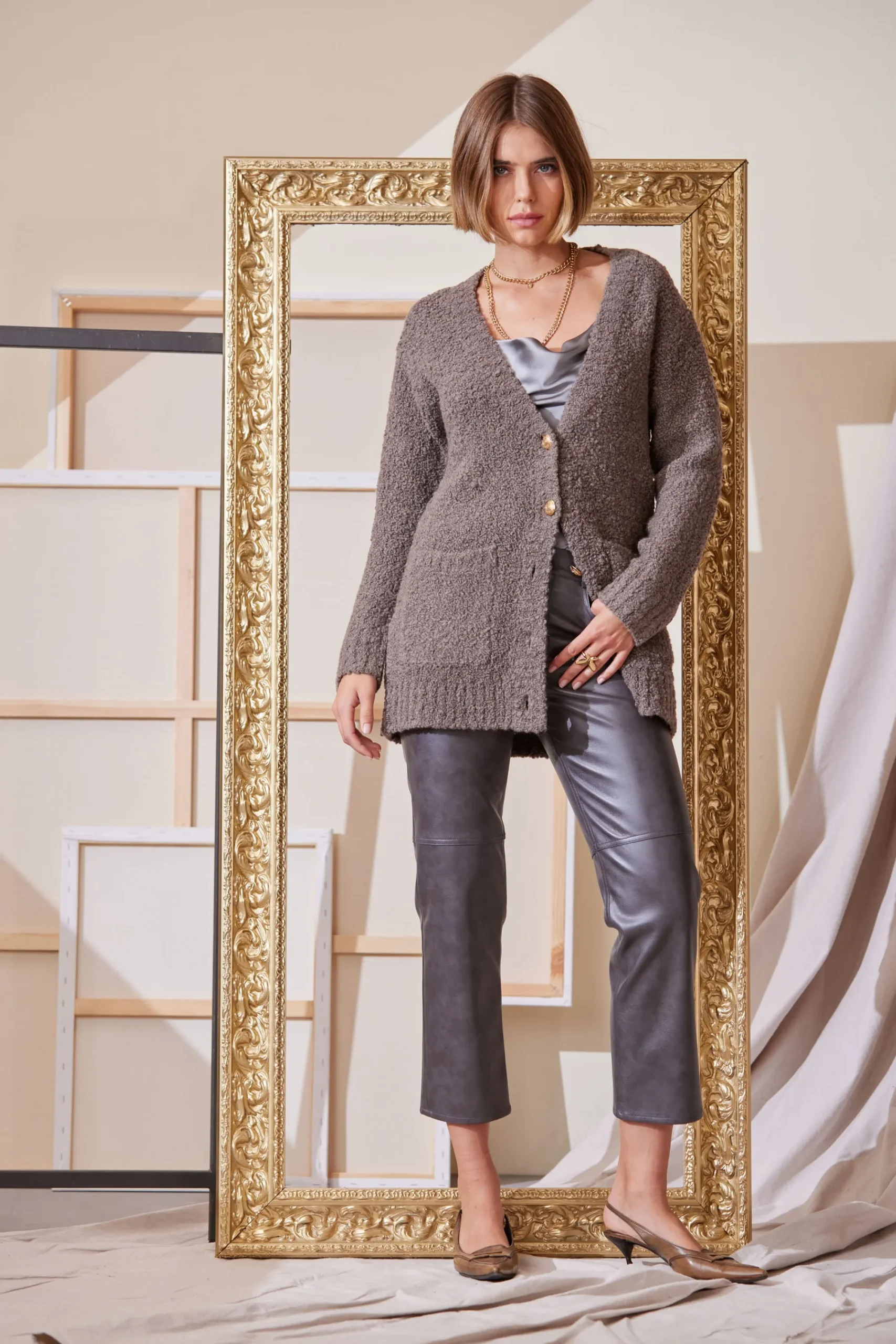 Elie Tahari Tops & Sweaters-Boucle Merino Cardigan