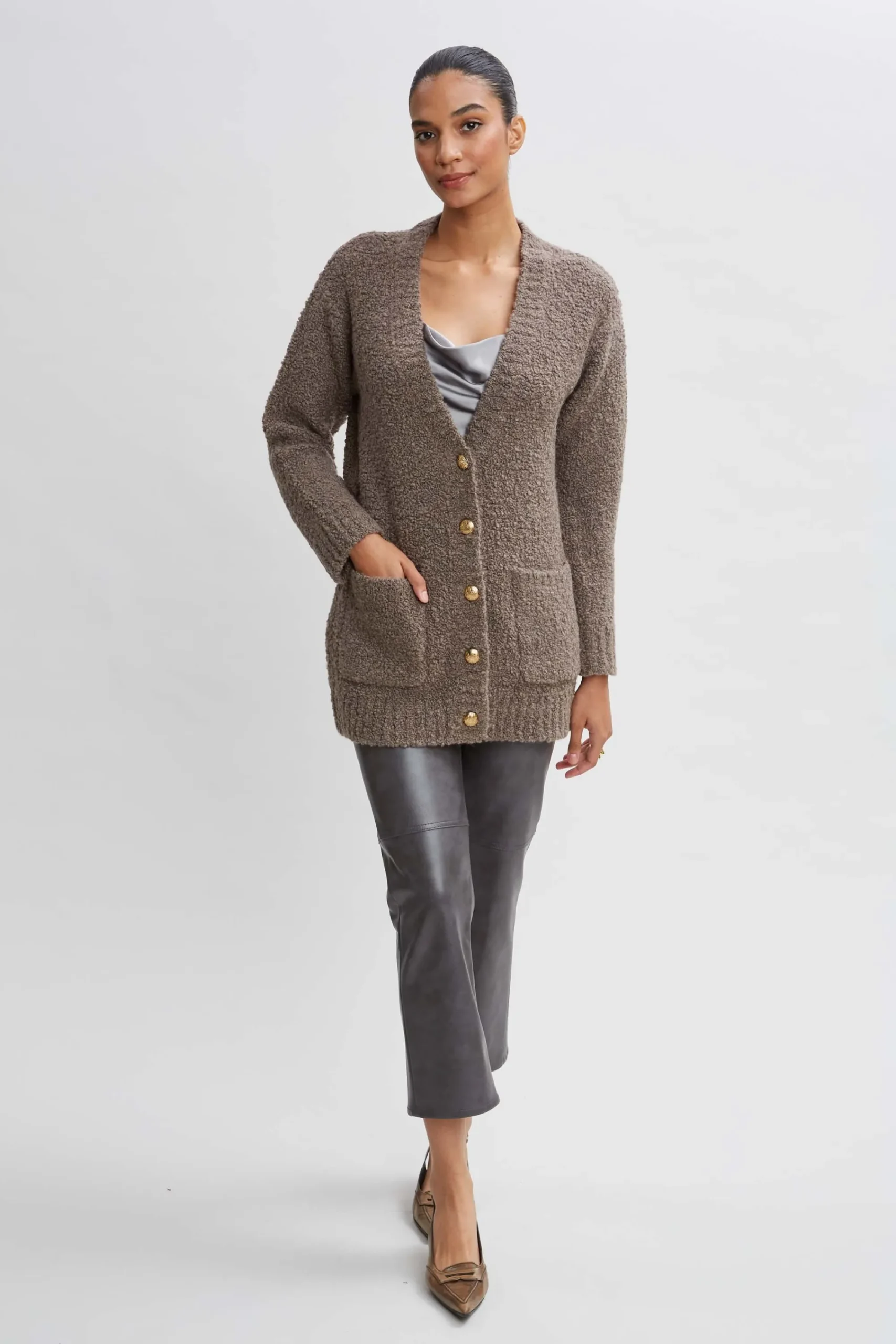 Elie Tahari Tops & Sweaters-Boucle Merino Cardigan