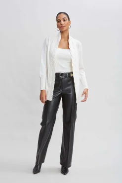 Elie Tahari Tops & Sweaters-Cable Cardigan