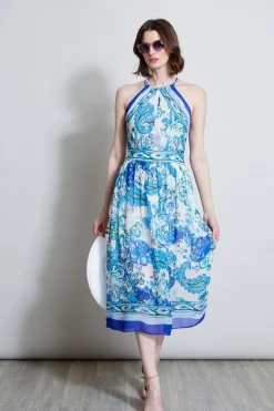 Elie Tahari Midi Dresses|Dresses & Jumpsuits-Calypso Halter Dress