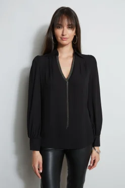 Elie Tahari Tops & Sweaters-Chain Collar Shirt