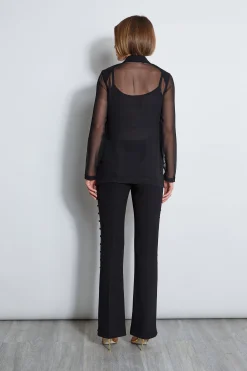 Elie Tahari Jackets & Blazers|Suiting-Chiffon Combo Crepe Blazer