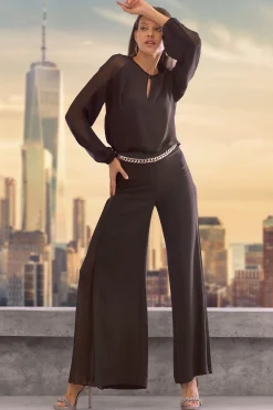 Elie Tahari Tops & Sweaters-Chiffon Combo Georgette Shirt