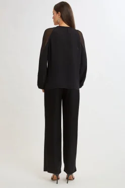 Elie Tahari Tops & Sweaters-Chiffon Combo Georgette Shirt