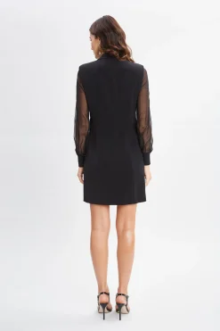 Elie Tahari Dresses & Jumpsuits|Suiting-Chiffon Sleeve Blazer Dress