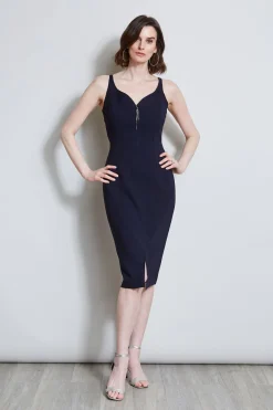 Elie Tahari Dresses & Jumpsuits|Midi Dresses-Contour Zip Dress