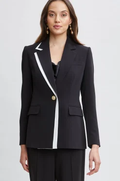Elie Tahari Jackets & Blazers|Suiting-Contrast Trim Blazer