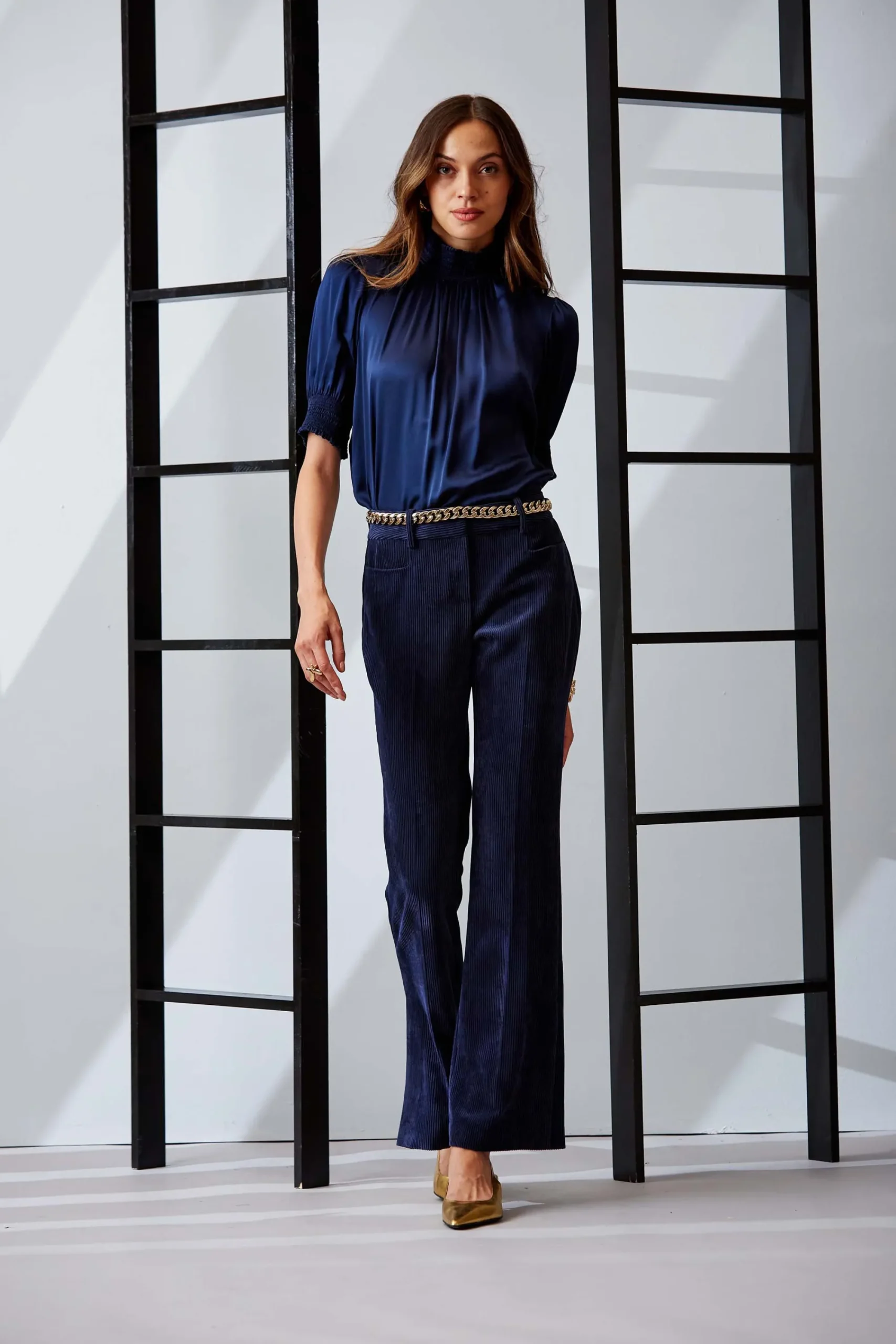 Elie Tahari Bottoms|Suiting-Corduroy Fit & Flare Pant