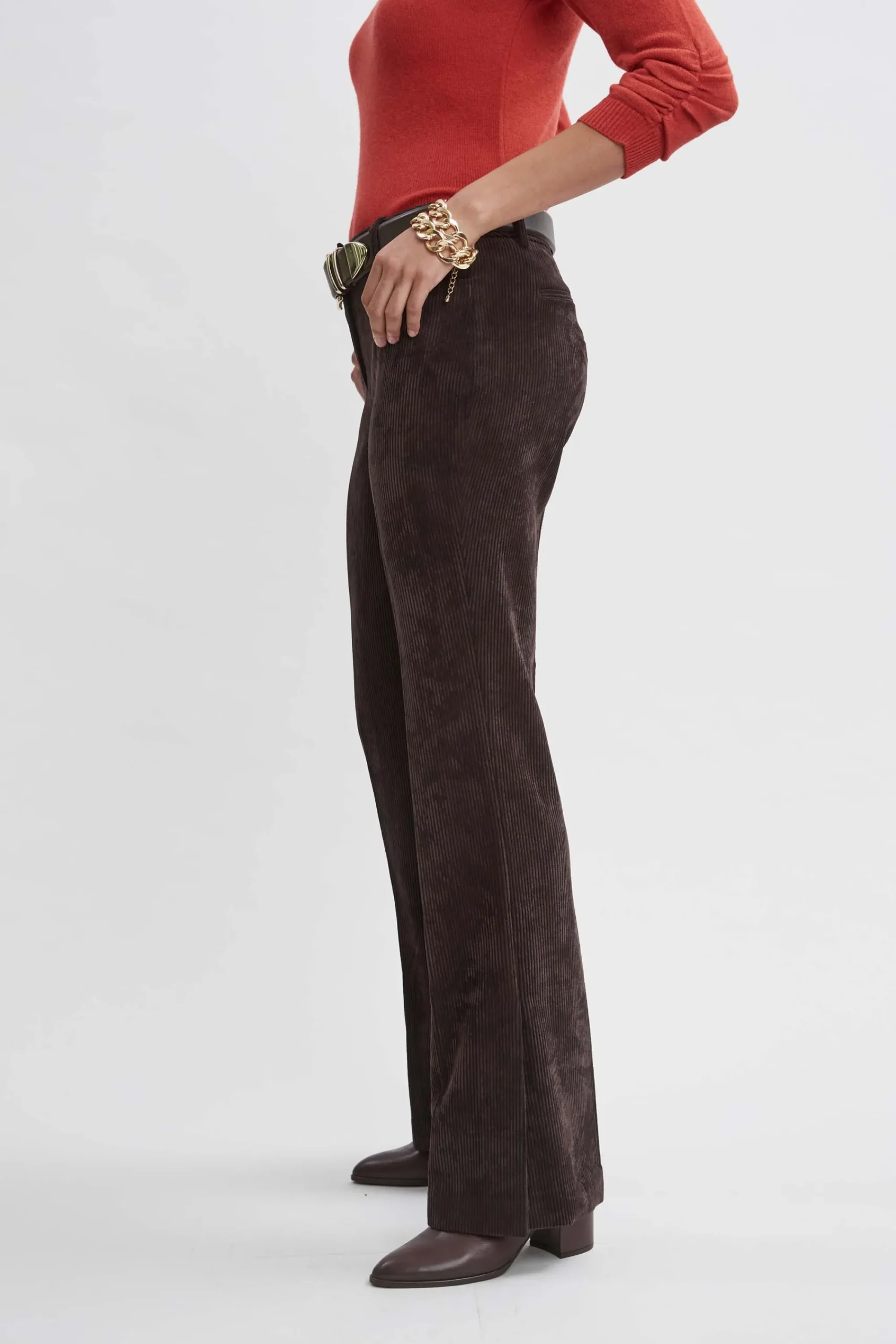 Elie Tahari Bottoms|Suiting-Corduroy Fit & Flare Pant
