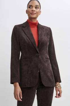 Elie Tahari Jackets & Blazers|Suiting-Corduroy Single Button Blazer