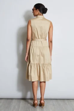 Elie Tahari Dresses & Jumpsuits|Sleeveless Dresses-Cotton Utility Dress
