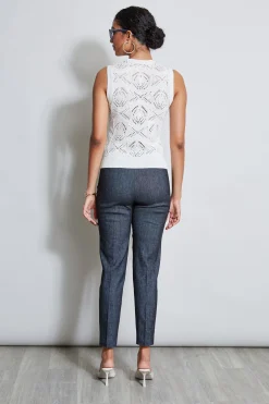 Elie Tahari Tops & Sweaters-Crochet Cotton Sweater Tank