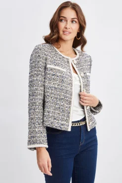 Elie Tahari Jackets & Blazers|Suiting-Cropped Tweed Jacket