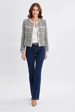 Elie Tahari Jackets & Blazers|Suiting-Cropped Tweed Jacket