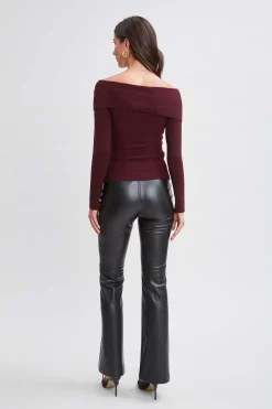 Elie Tahari Tops & Sweaters-Cross Shoulder Cashmere Merino Sweater