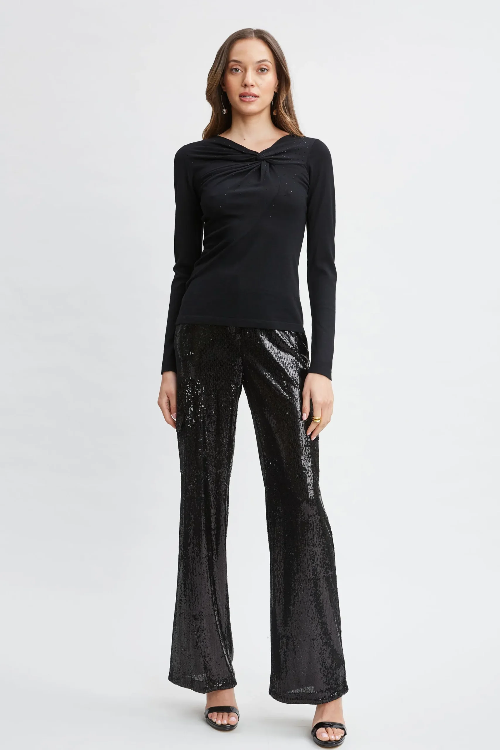 Elie Tahari Tops & Sweaters-Crystal Knot Wool Sweater