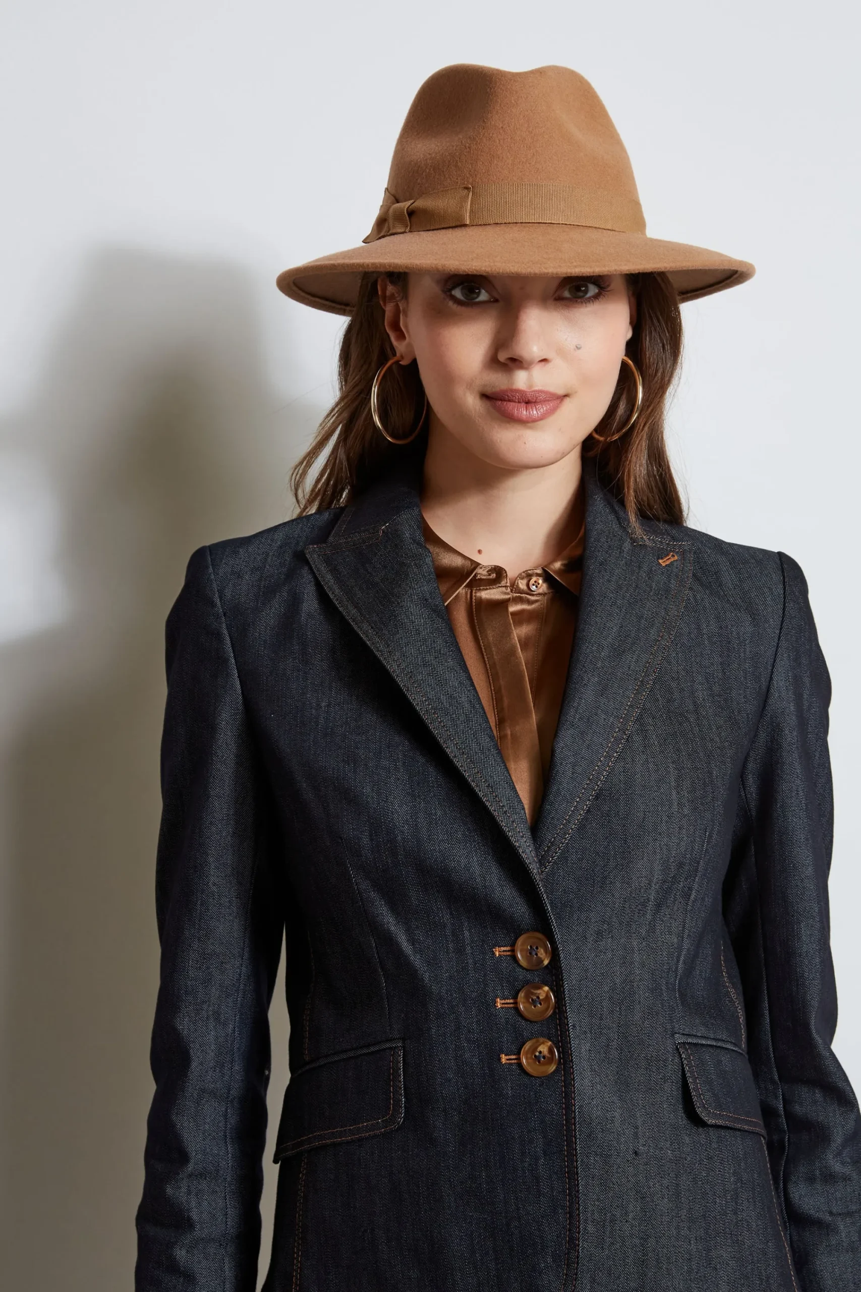 Elie Tahari Jackets & Blazers-Denim 3 Button Blazer