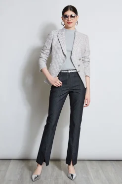 Elie Tahari Bottoms-Denim Slit Front Jeans