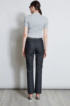 Elie Tahari Bottoms-Denim Slit Front Jeans