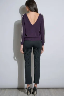 Elie Tahari Tops & Sweaters-Embellished Merino Cashmere Sweater