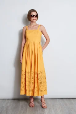 Elie Tahari Dresses & Jumpsuits|Sleeveless Dresses-Embroidered Maxi Dress