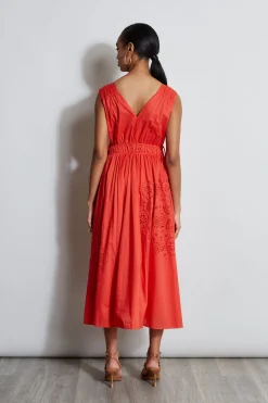 Elie Tahari Dresses & Jumpsuits|Sleeveless Dresses-Embroidered Midi Dress