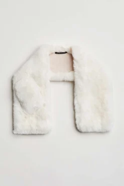 Elie Tahari Fragrance|Gloves-Faux Fur Pull Through Scarf