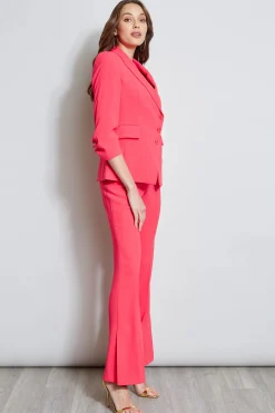 Elie Tahari Bottoms-Fit & Flare Slit Pant