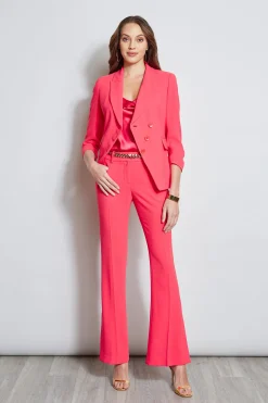 Elie Tahari Bottoms-Fit & Flare Slit Pant