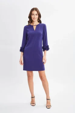 Elie Tahari Dresses & Jumpsuits-Flower Sleeve Shift Dress