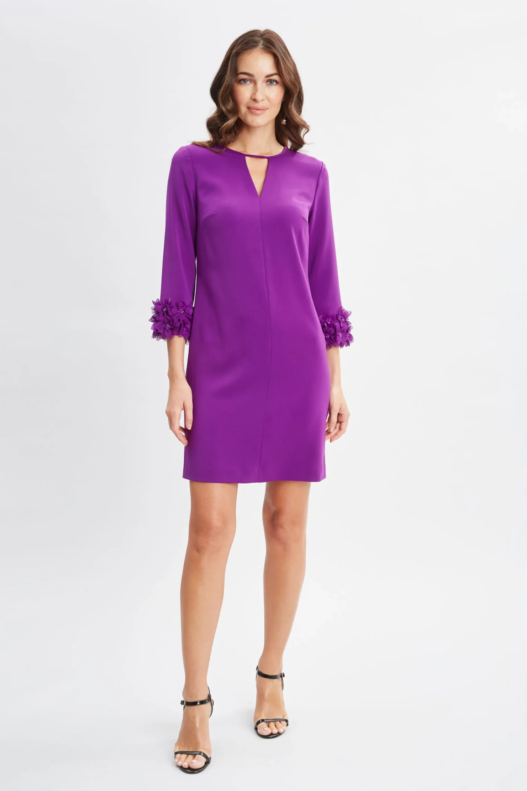 Elie Tahari Dresses & Jumpsuits-Flower Sleeve Shift Dress