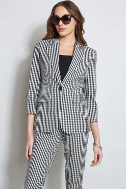 Elie Tahari Jackets & Blazers-Gingham Blazer