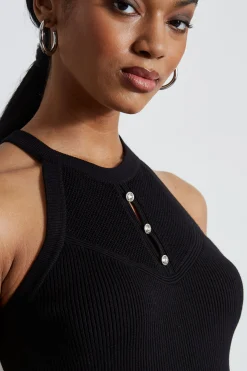 Elie Tahari Tops & Sweaters-Halter Neck Knit Sweater