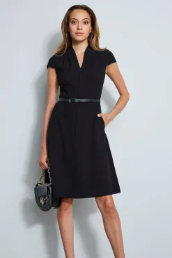 Elie Tahari Dresses & Jumpsuits|Short Sleeve Dresses-Judith Belted Dress