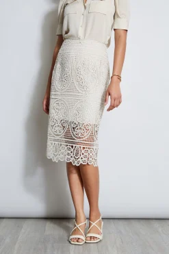 Elie Tahari Bottoms-Lace Skirt