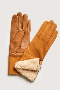 Elie Tahari Fragrance|Gloves-Leather Shearling Gloves