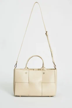 Elie Tahari Suiting|Fragrance-Leather Weave Handbag