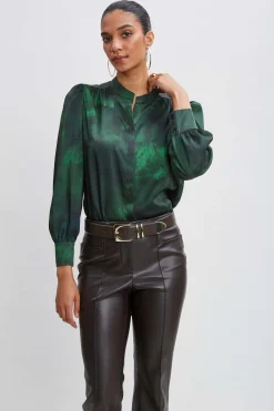 Elie Tahari Tops & Sweaters-Marble Button Down Shirt