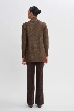 Elie Tahari Tops & Sweaters-Metallic Cable Cardigan