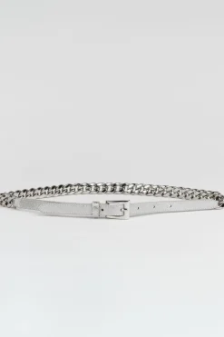 Elie Tahari Fragrance|Gloves-Metallic Chain Belt