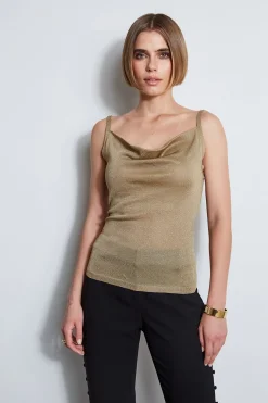 Elie Tahari Tops & Sweaters-Metallic Knit Cami