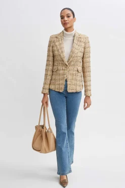 Elie Tahari Jackets & Blazers|Suiting-Metallic Tweed Blazer