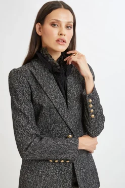 Elie Tahari Suiting|Jackets & Blazers-Metallic Tweed Blazer