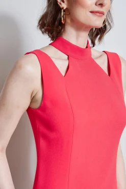 Elie Tahari Dresses & Jumpsuits|Sleeveless Dresses-Mock Neck Cut Out Dress
