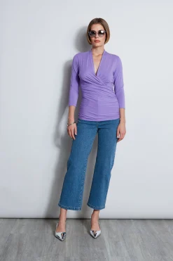 Elie Tahari Tops & Sweaters-Mock Wrap Knit