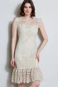 Elie Tahari Dresses & Jumpsuits|Sleeveless Dresses-Mosaic Lace Dress