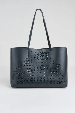 Elie Tahari Fragrance|Gloves-Nappa Leather Lasercut Tote