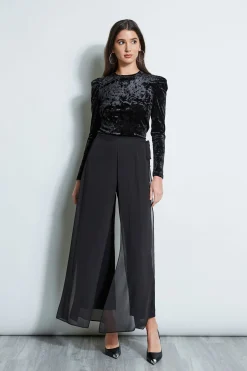 Elie Tahari Bottoms-Overlay Pant